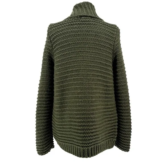 LOU & GREY Olive Green Knit Cardigan M - Picture 5 of 7